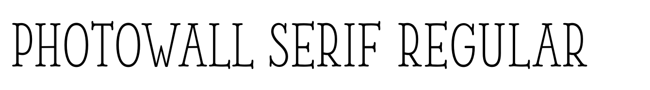 PhotoWall Serif Regular